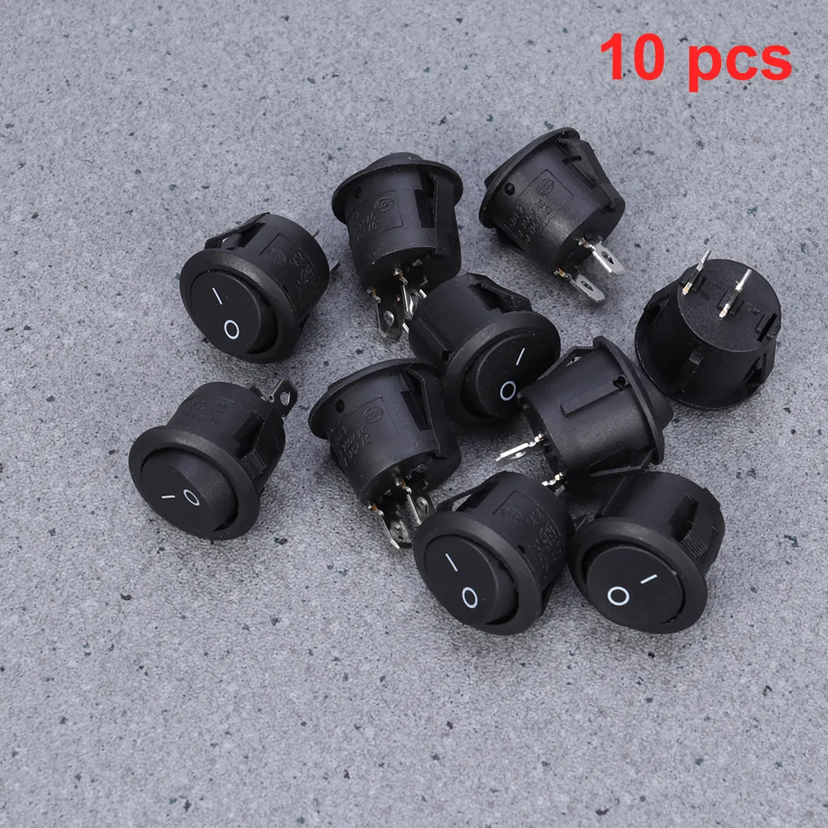 10Pcs 2 Pin Rocker …