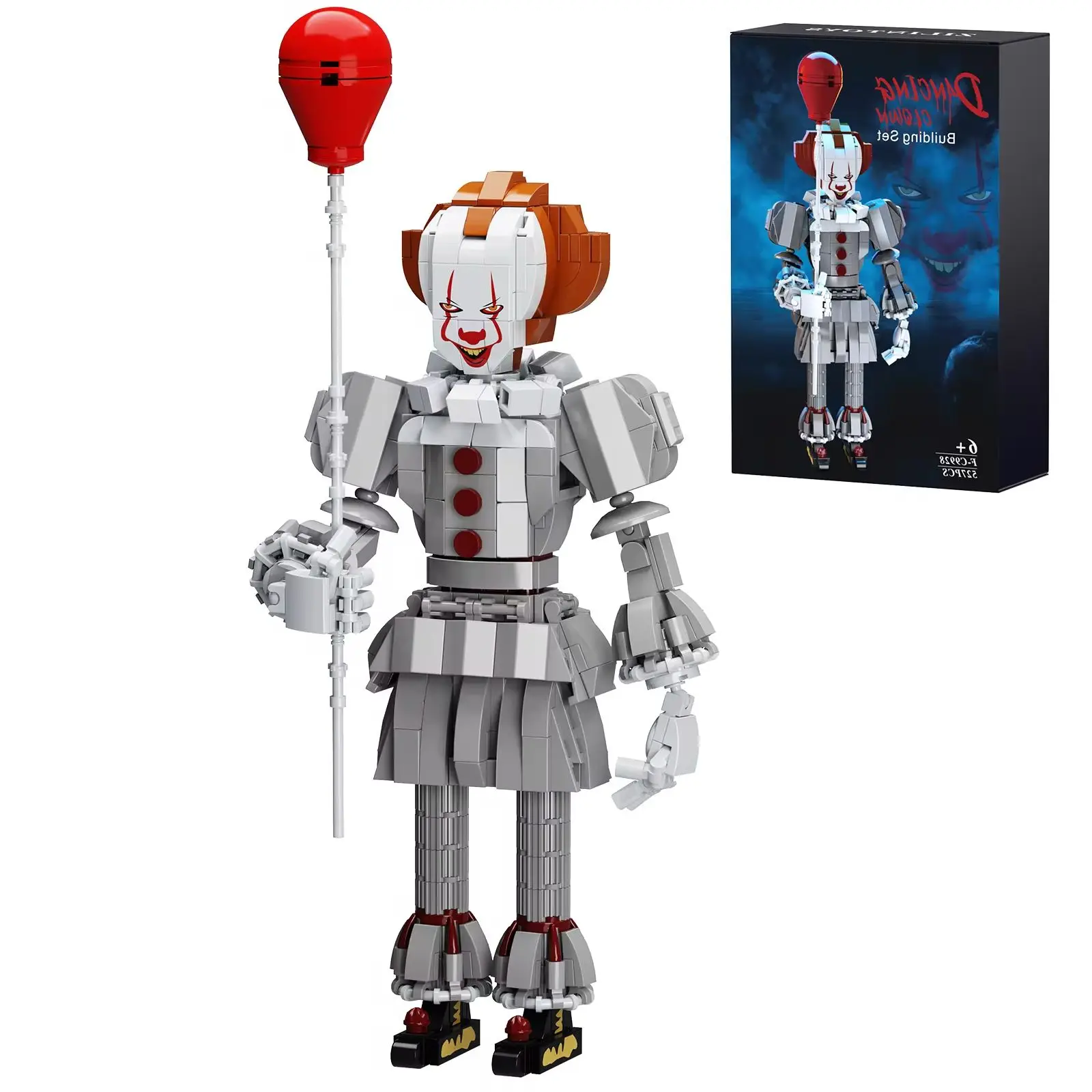 Pennywise Model Kit Building Blocks Stephen King's Movie Figure Terror Clown Action Figure Bricks Kids Toys Halloween Gift