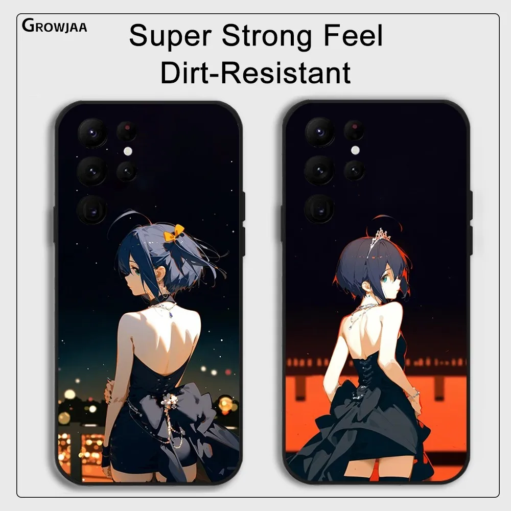 

T-Takanashi R-Rikka Phone Case for Samsung Galaxy S24 Ultra S22 S23 Ultra S21 S20 5G Protective Silicone TPU Funda