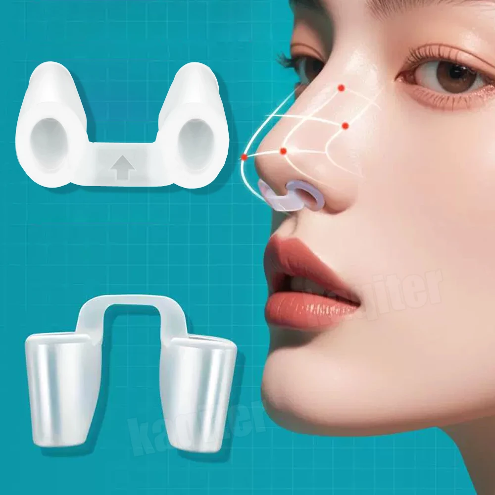 5Sizes Postoperative Rhinoplasty Nostril Support Shaping Crooked Nose Correction Fixator Silica Gel Nose Clip Nostril Retainer