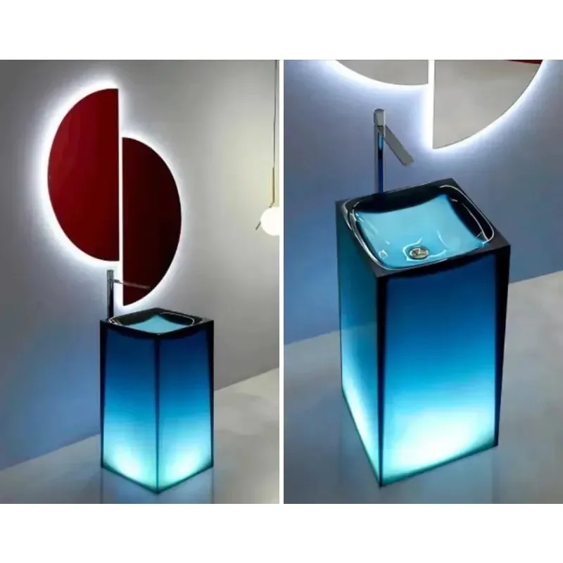 Artificial Stone/Resin Pedestal Wash Basin FU-3036