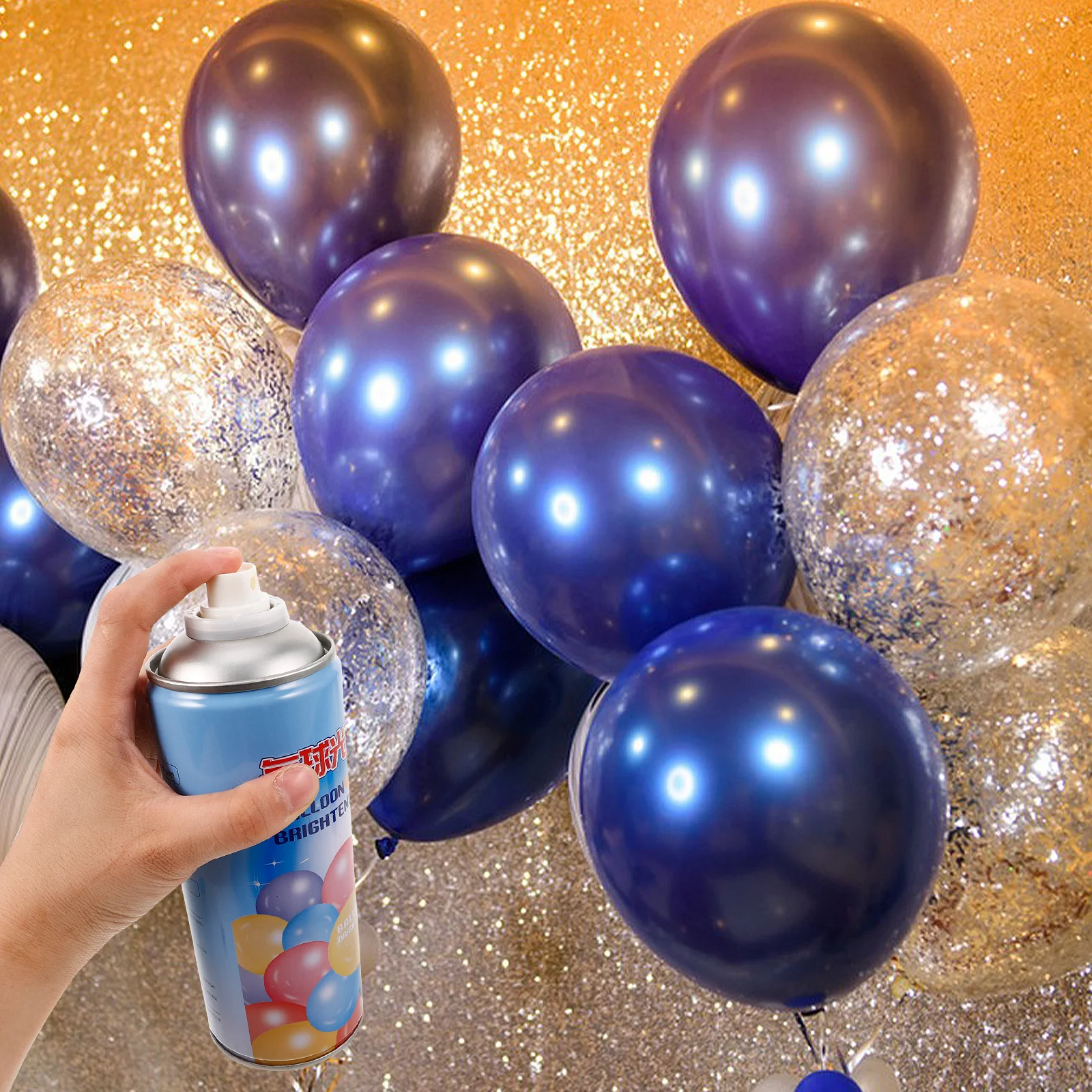 

2pcs Balloon Shine Spray Brightener for Latex Foil Balloons Prevent Oxidation Extend Lifespan Party Decorations