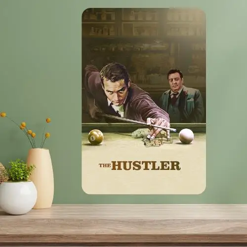 The Hustler Classic Movie Metal Poster Sign