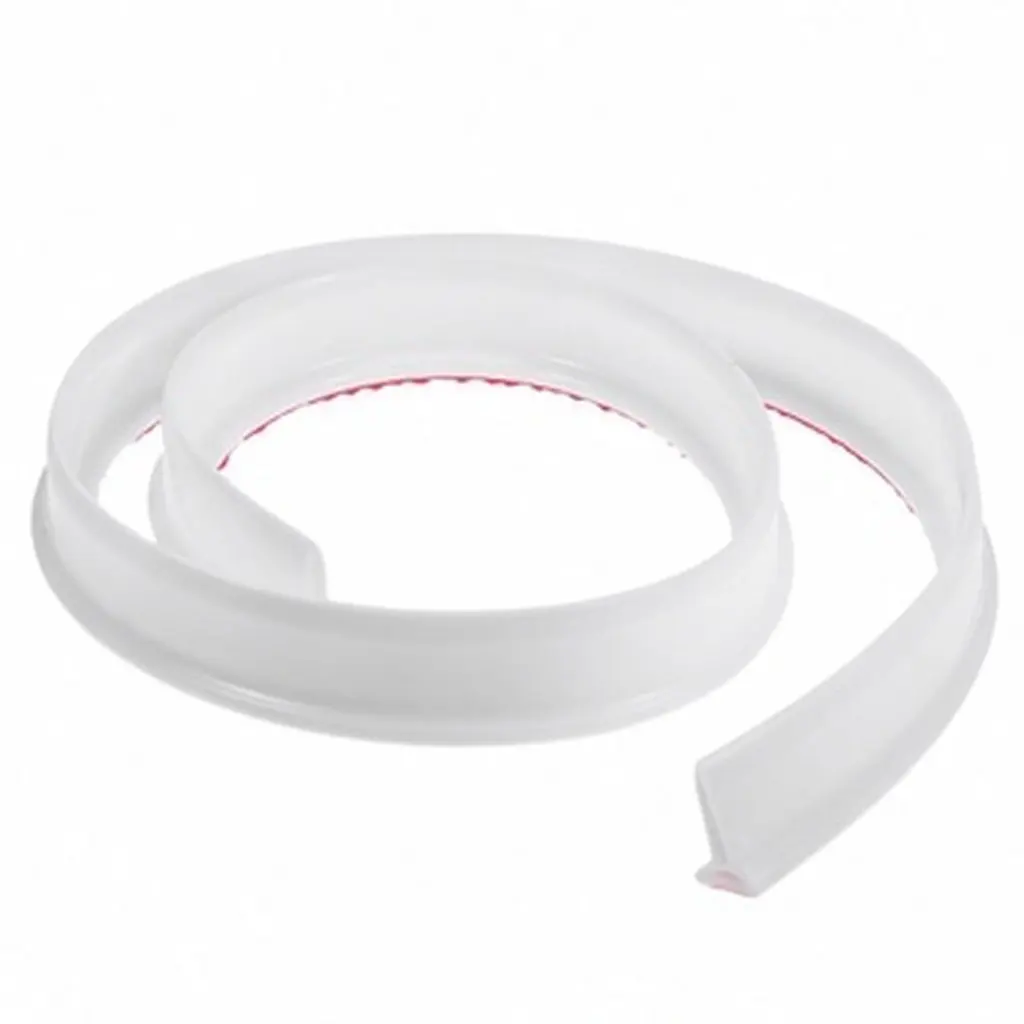 Silicone Waterproof Water Retaining Strip For Shower Room Small Bathroom Bendable Self-adhesive Blocking Toilet