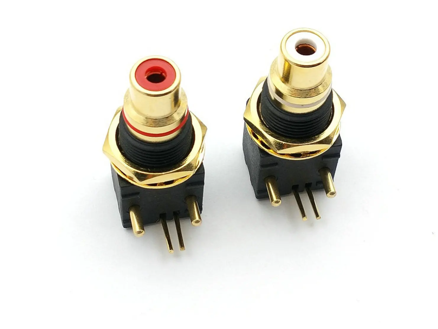 2PCS brass RCA female Socket PCB PANEL MOUNT Soldering Iron adapter