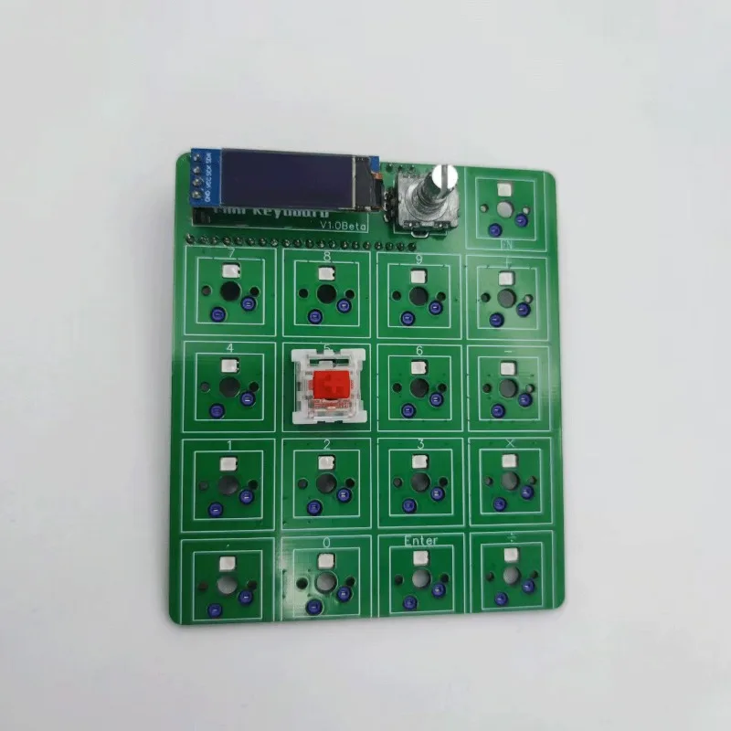 EDA-Keypad لوحة المفاتيح الميكانيكية مخصصة 17key RGB لوحة مفاتيح مريحة صغيرة Esports الألعاب مكتب لوحات المفاتيح الميكانيكية هدية DIY بها بنفسك