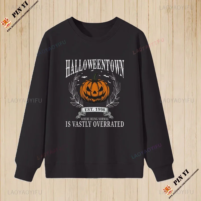 Pottsfield Harvest Festival Sweatshirts Woman Autumn  Vegetables Fall Graphic Hoodie Pullover Halloween Goth Clothing Classic