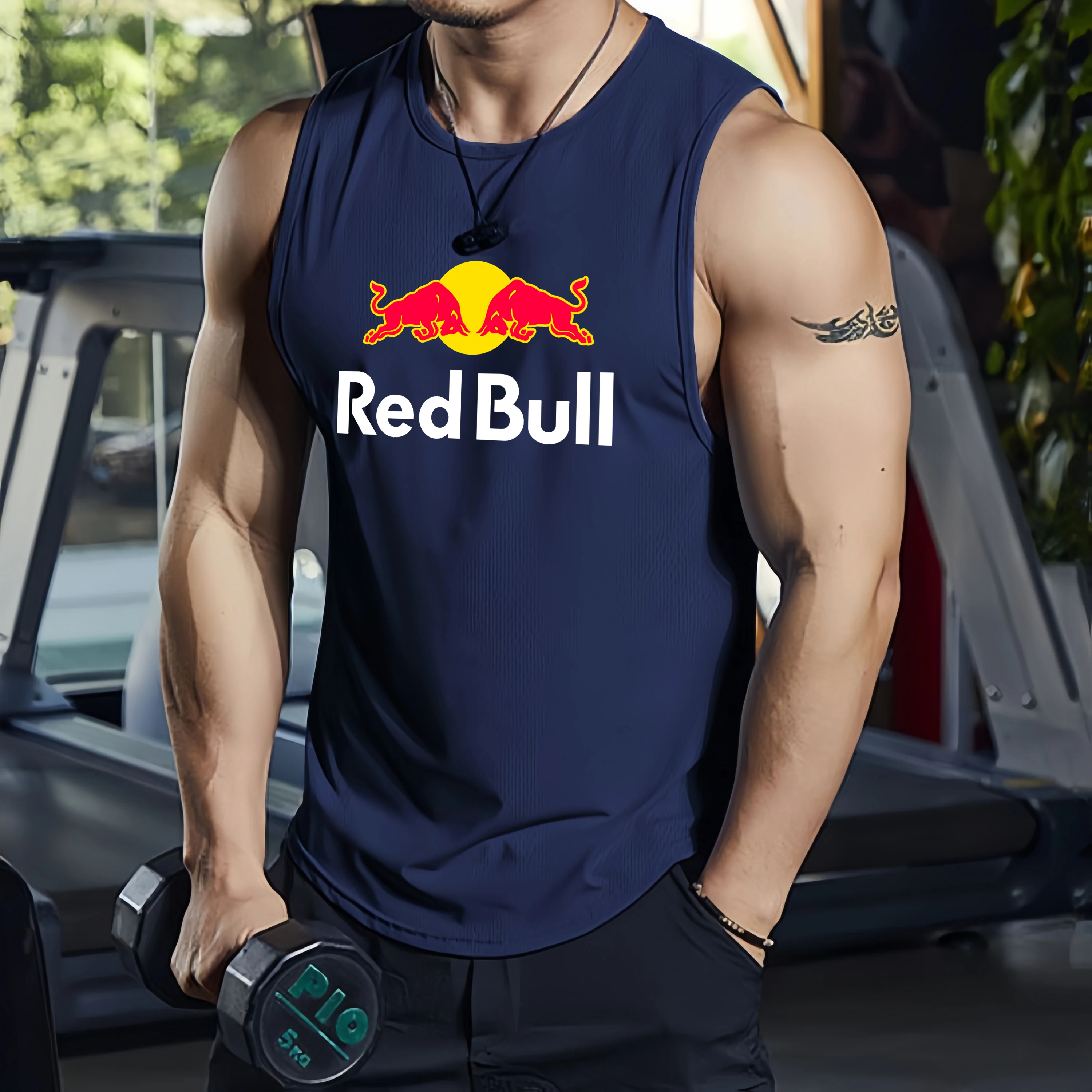 Popular High-Quality Red Bull Sports Vest Men'S Fitness Sleeveless Top Breathable Quick Drying Muscle Vest Outdoor Jogging Vest