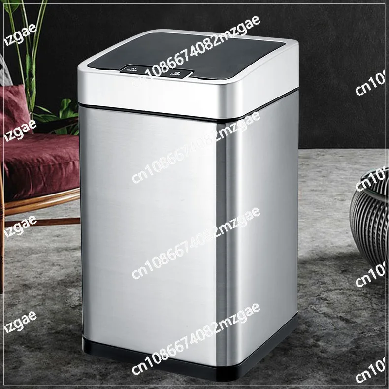 

Интеллектуальный индукционный мусорный бак, бытовая кухня, большая вместимость с крышкой, легкая крышка с автоматическим отверстием из нержавеющей стали