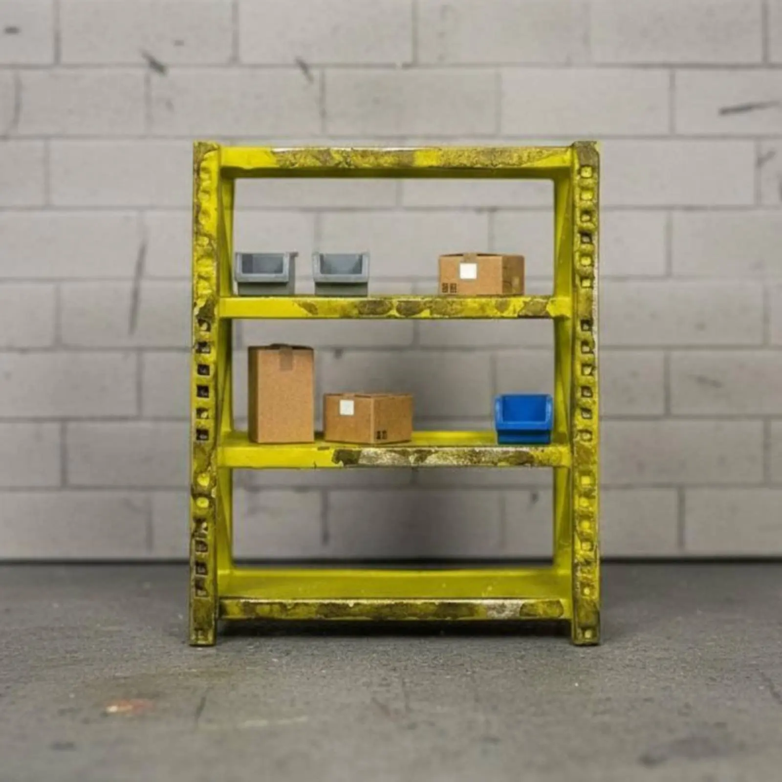 1/64 Garage Shelf Realistic Design Repair Shop Display Shelf Scale Model Rack Scene Accessory Auto Repair Shop Decor view 6