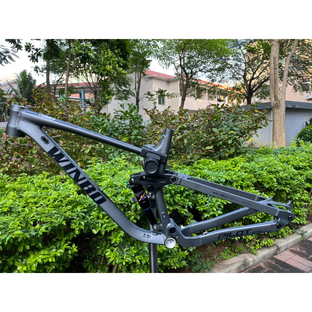 F.YUZHE 27.5/29inch AM Class Trail Full Suspension Aluminum Alloy Frame Barrel Pumping 148*12mm DH Downhill Soft Tail Bike Frame