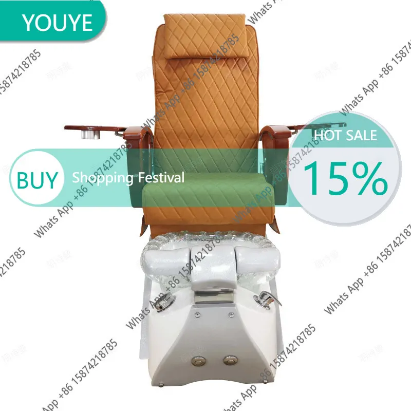 T64 Electric Massage Foot Bath Foot Soaking Sofa Chair Salon Spa Spa Manicure Pedicure Pedicure Sofa Chair Beauty Salon
