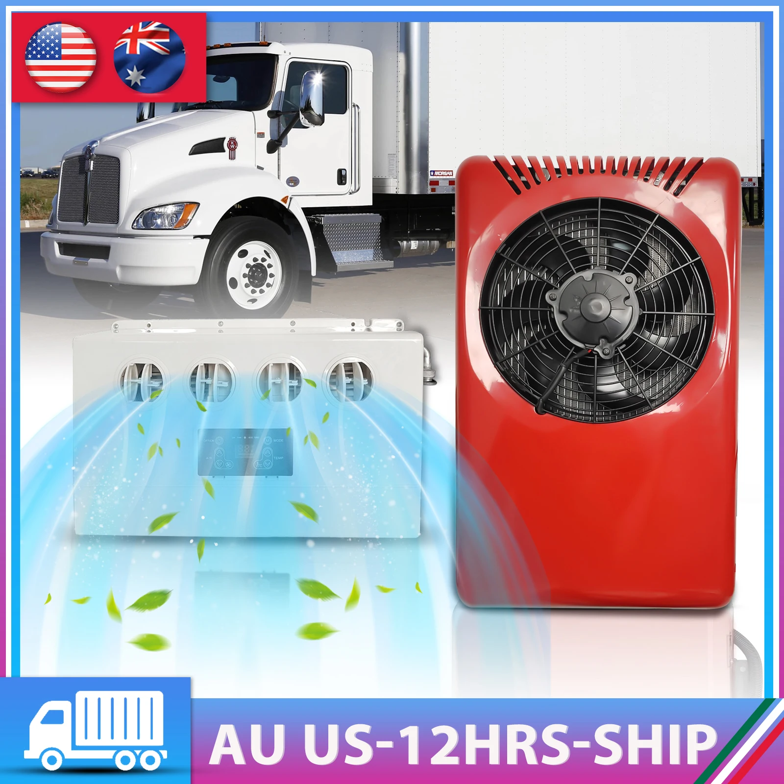 

Aspligo New 12V Car Split Air Conditioning Parking Air Conditioner Fast Refrigeration System for Motorhome Camper Tractor Van
