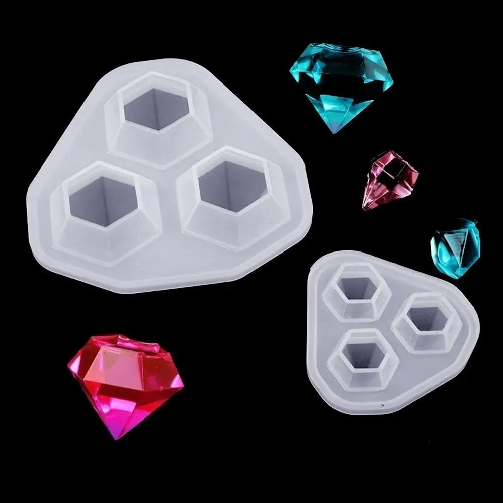 3 In 1 Silicone Diamond Mold Decorative Craft DIY Cutting Shape Type Epoxy Resin Molds for Jewelry Making Tool