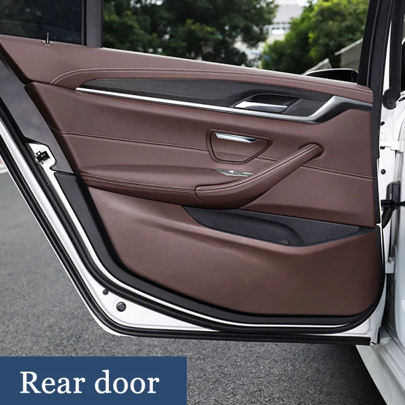 4pcs Leather Car Door Anti Kick Pad Protection Stickers For Renault Koleo 2016 2017 2018 2019 Car Accessories