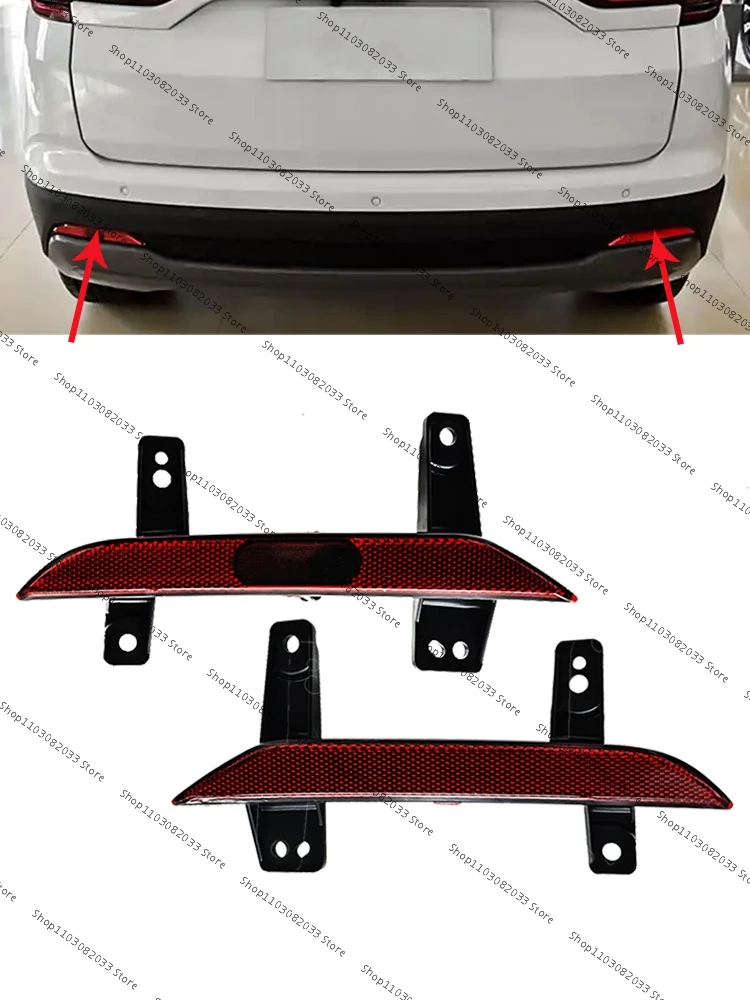 For Changan CS35 Plus 2021-2022 Left or Right Car Rear Bumper Reflector Light Fog Light Rear Brake Stop Lamp Light Lamp