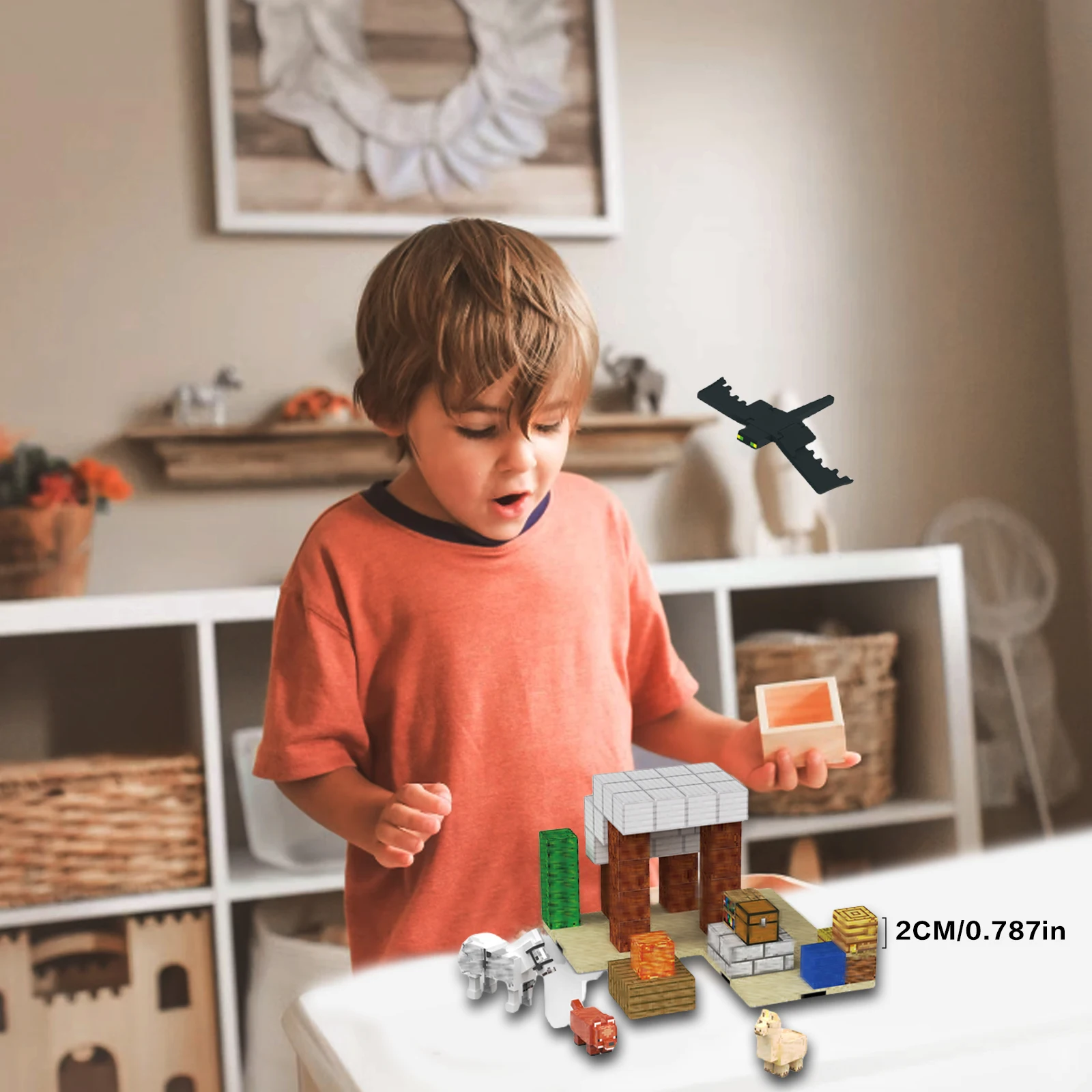 Desert Adventure magnetisch speelgoed, doe-het-zelf creatief speelgoed, een geweldig Halloween- en kerstcadeau voor kinderen