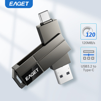 Eaget USB 3. 2 Type C To USB Flash Drive Pen Drive 1TB 256BG 128GB 64GB  2 in 1 USB 3.2 Memory Stick flash Disk Type-C Pendrive