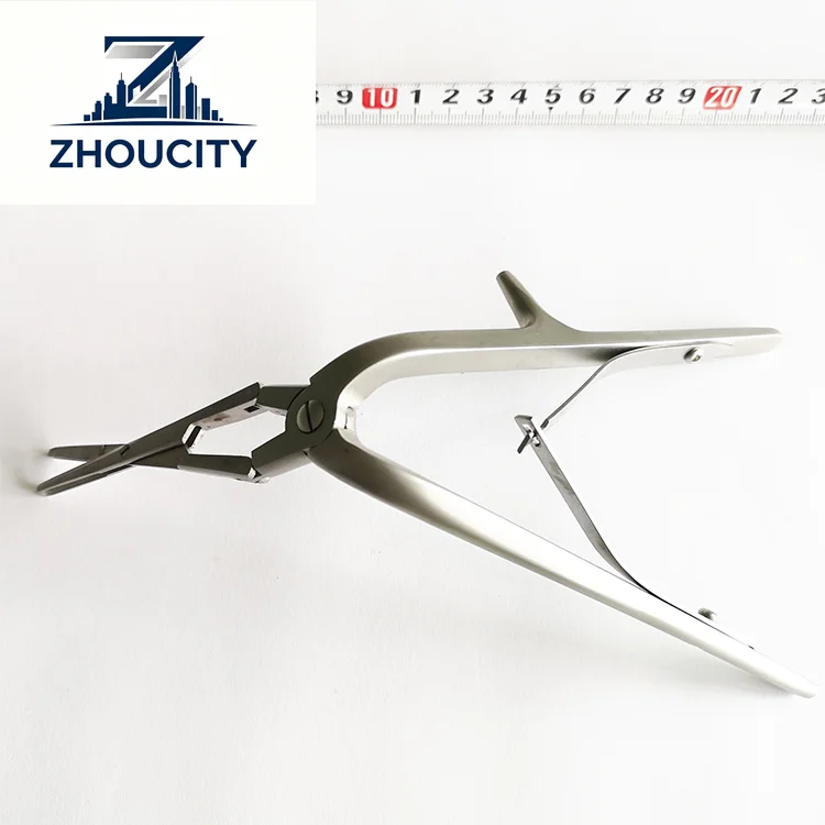 FUAO Nasal Septum Rongeur Forceps Manual Nose Instruments Class I Device Model E202