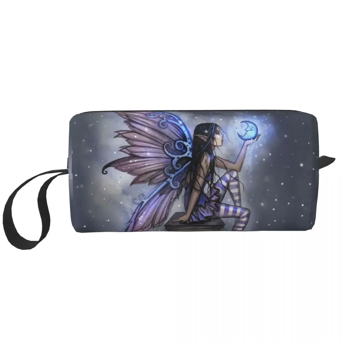 Cute Little  Fairy Fantasy Art By Molly Harrison Travel Toiletry Bag Women Makeup Cosmetic Bag Beauty Storage Dopp Kit