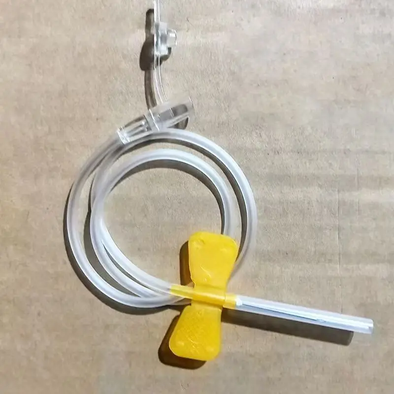 

21 г/22 г/23 г/25 г одноразовый набор вен для скальбы головы, набор игл для сбора крови, дезинфекция, медицинский набор для бипланной инфузии для домашних животных