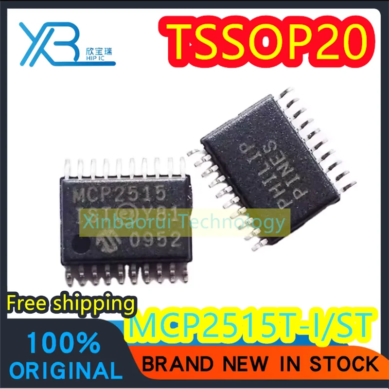 

(5/20pieces) MCP2515T-I/ST MCP2515 TSSOP-20 independent CAN controller chip new original electronics spot Free shipping