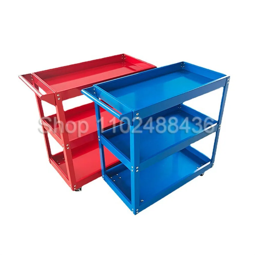 Cart professional workshop tools 3 floors with wheels 3-Level Garage Storage Workshop Wheel Parts and Trolley Cabinet Cart Tool