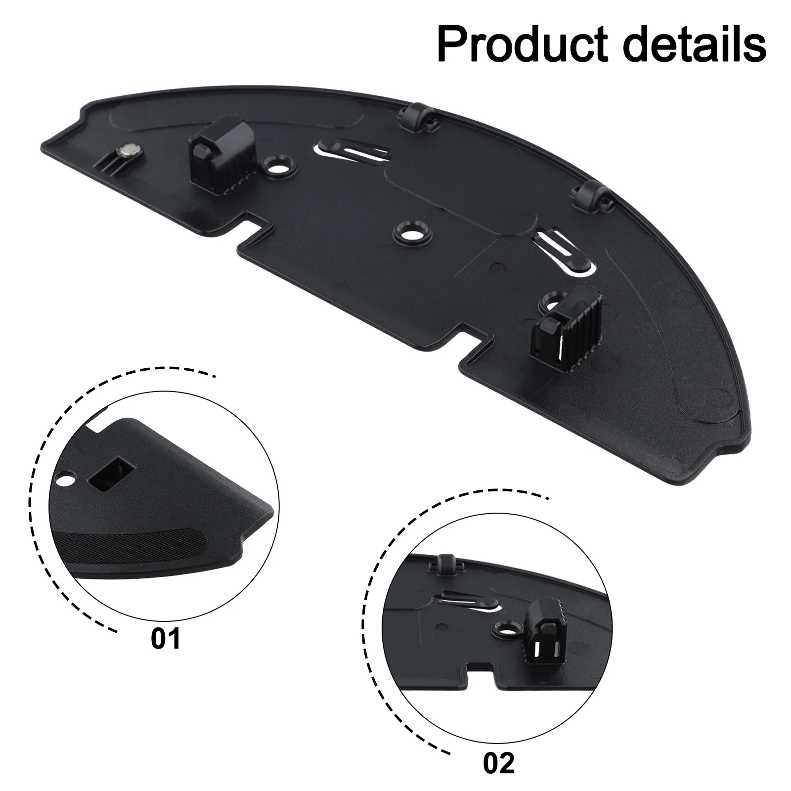 Кронштейн для швабры, комплект подушечек для швабры, запасные части, кронштейн для швабры, комплект подушечек для швабры для робота-пылесоса Redkey R10, кронштейн для швабры 275*115 мм