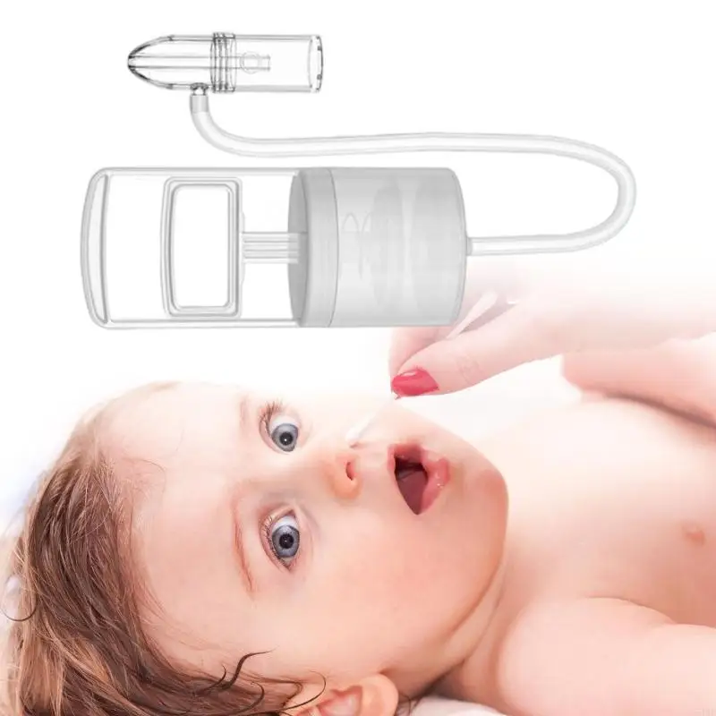 

54DF Children Kids Nose Cleaning Tool Baby Nasal Suction Aspirator for 0-6 Year Newborns Hand Nasal Aspirator Cleaner