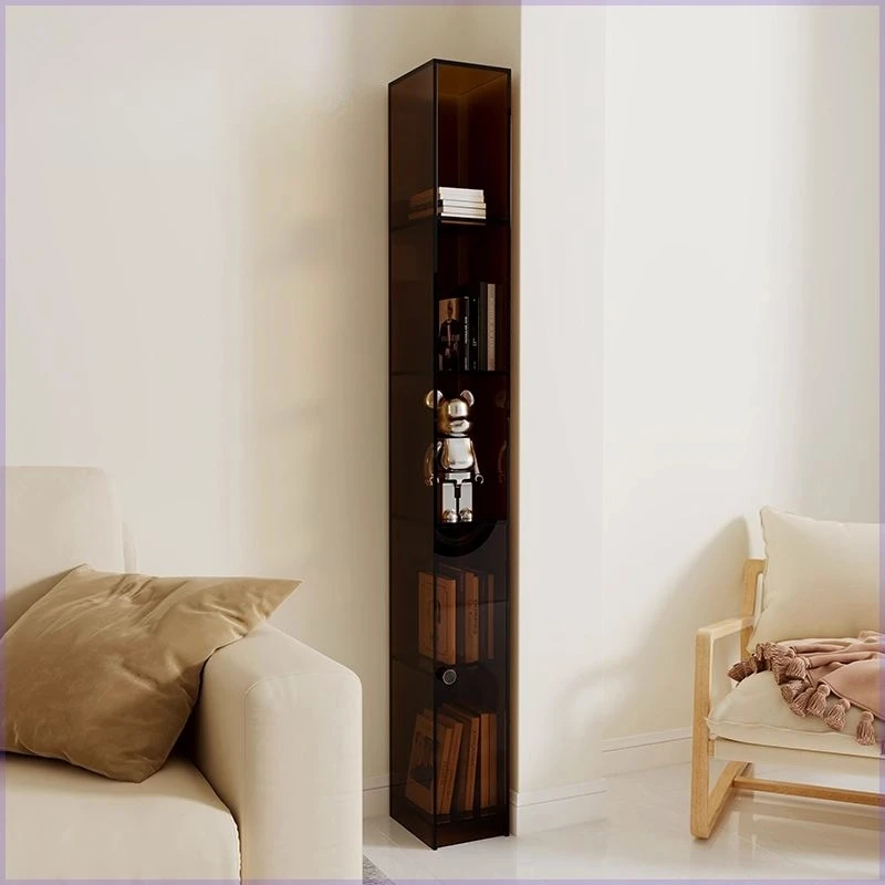 

Extremely narrow sofa, bedroom shelf, living room storage triangular bookcase, multi-layer floor storage bookshelf