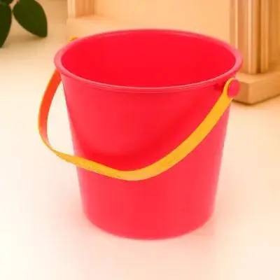 دلو ثلج محمول خفيف الوزن، متعدد الاستخدامات، دلو رمل بلاستيكي خارجي، حاوية أنشطة للأطفال كبيرة الحجم