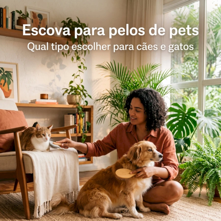 Escova para pelos de pets: qual tipo escolher para cães e gatos