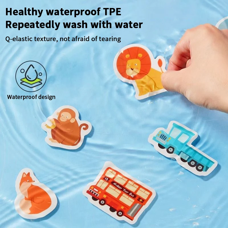 

Activity Book Travel Toys Reusable Sticker Book Jelly Stickers For Toddlers Kids Sticker For Road Trip Car & Airplane