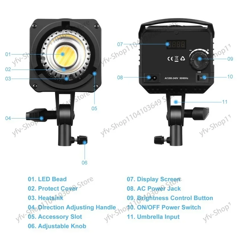 150w Camera Normally on Light Set, Studio Studio Normally on Light Set, with 2.8 Meters Tripod