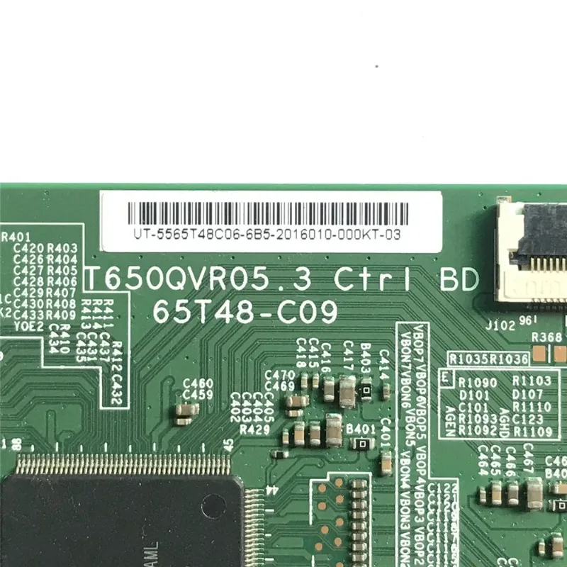 T650QVR05.3 Ctrl BD 65T48-C09 لوحة T-con للتلفزيون المعدات الأصلية بطاقة LCD