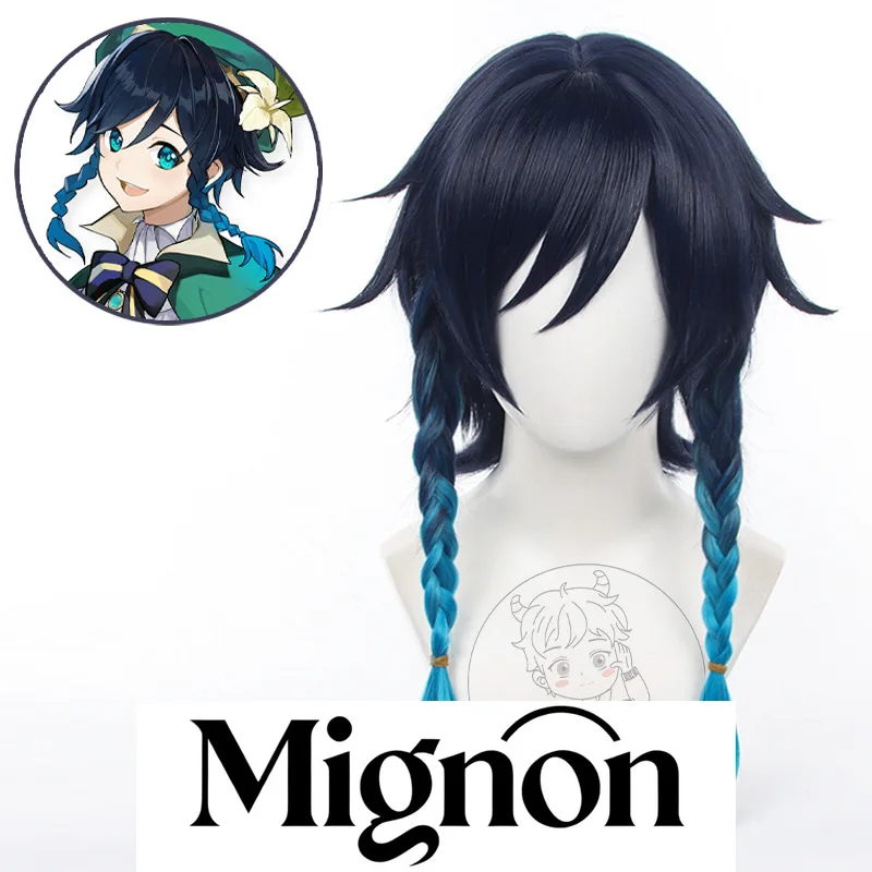 

Genshin Impact Venti косплей парик скальп версия короткие волосы подарок на Хэллоуин