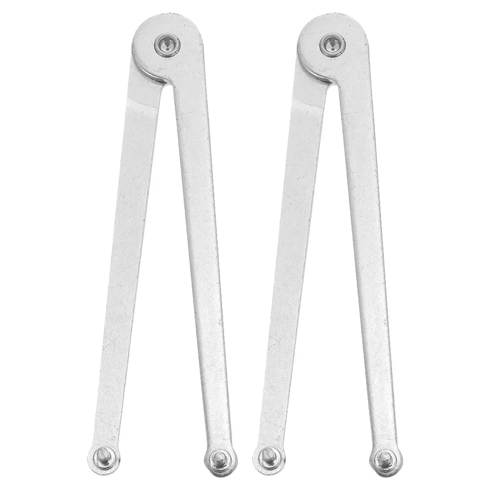 

2Pcs Grinder Adjustable Wrench Spanner Tool with Thickened Body High Compatibility Quick Release Mechanism for Safe Tightening