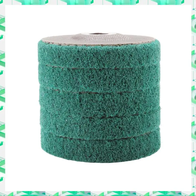 

FIZP 5Pcs Nylon Fiber Flap Wheels Polishing Buffing Wheel Scouring Pad Grinding Disc For Angle Grinder For Metal Polisher