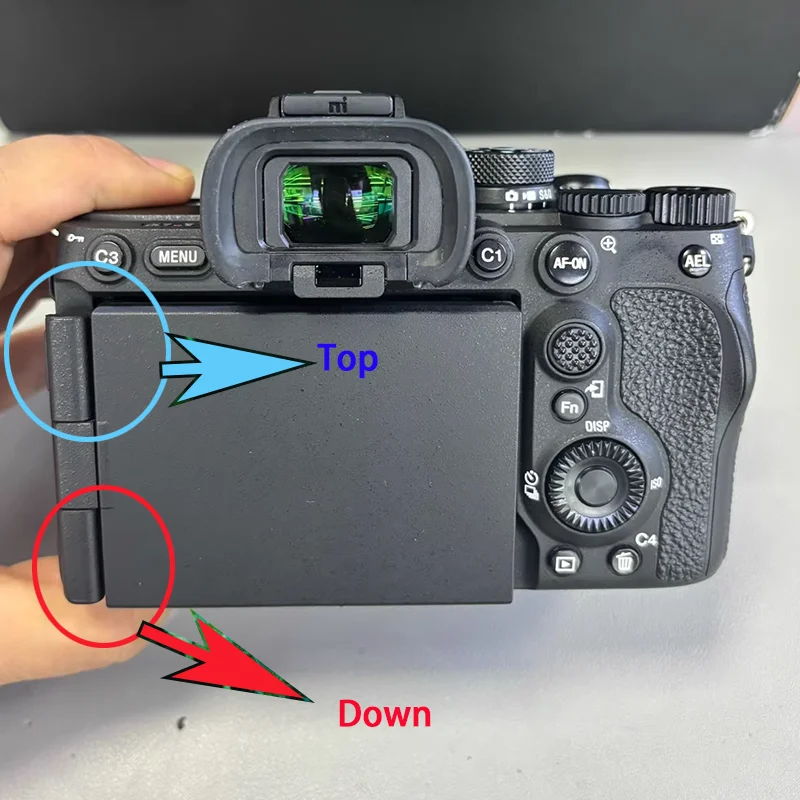 

Новая оригинальная пластиковая крышка петли (верх и вниз) запасные части для Sony ILCE-7rM5 ILCE-9M3 A9III A9M3 A7rV A7rM5 A7r5 беззеркальных деталей