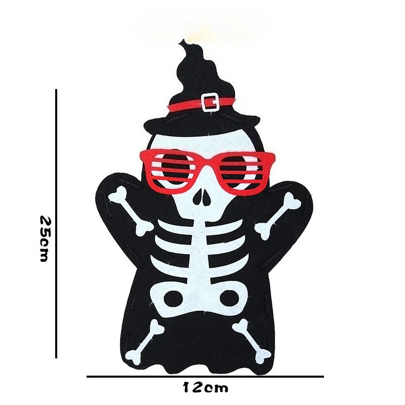 Halloween Cartoon Hand Puppet Non-woven Felt DIY Kit Educational Handmade Finger Puppet Craft Material Pack Interactive Toy