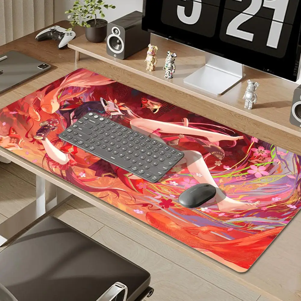 Honkai Star Rail Sparkle Mouse Pad PC Cute Gamer Anime Girl Mousepad Laptop Gaming Accessories Keyboard Rug Kawaii Soft Desk Mat