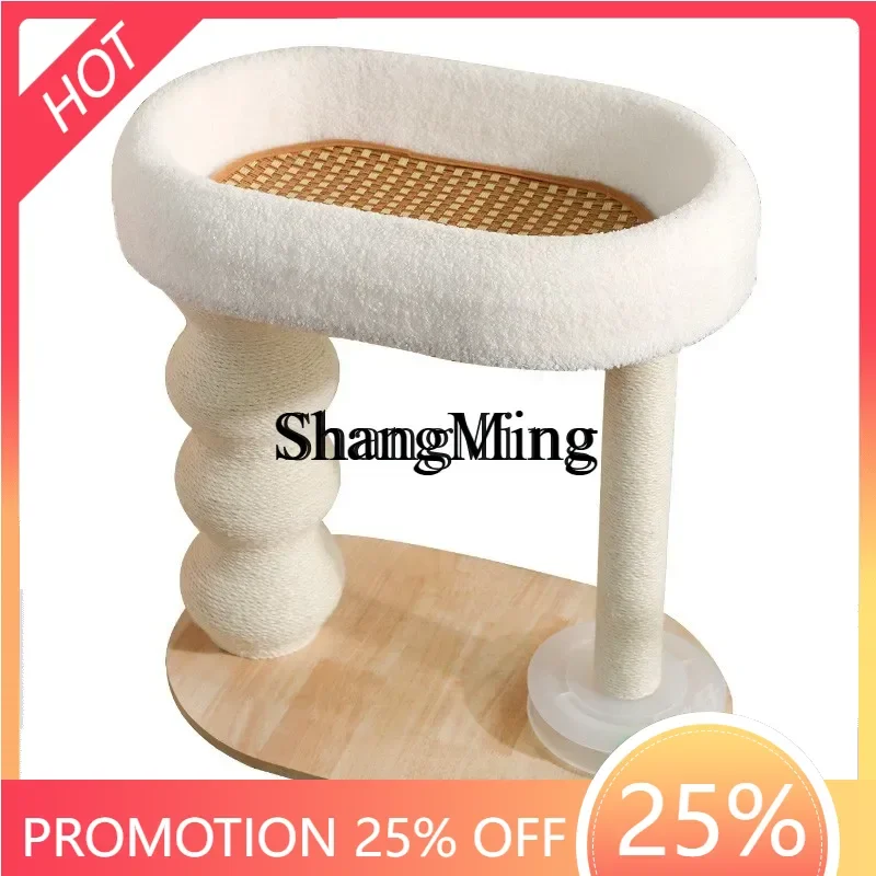 

ZYY delicate cat climbing frame cat nesting sisal cat scratching post small climbing does not occupy space and is wear-resistan