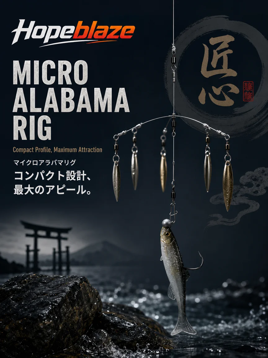 Hopeblaze Shroomz Micro Alabama Rig 5cm 3g Gold Silber Drahtköder Blade-Köder für Großen/Smallmouth Spotted Bass Feinfühligen Fischerei – Detail 3