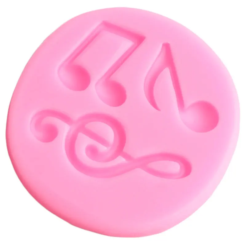 Music Notes Silicone Mold Chocolate Making Mould DIY Party Cupcake Topper Fondant Cake Decorating Tools Candy Clay Resin Moulds