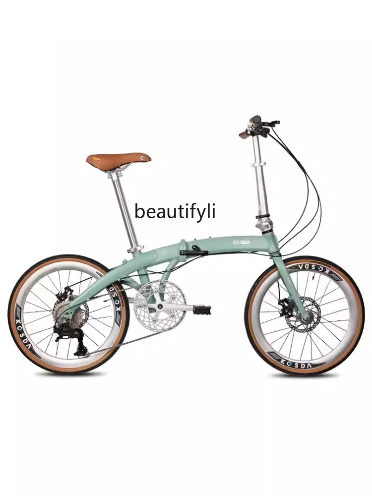 

22-Inch Aluminum Alloy Variable Speed Commuter Retro Adult Folding Bike Ultra-Light Portable