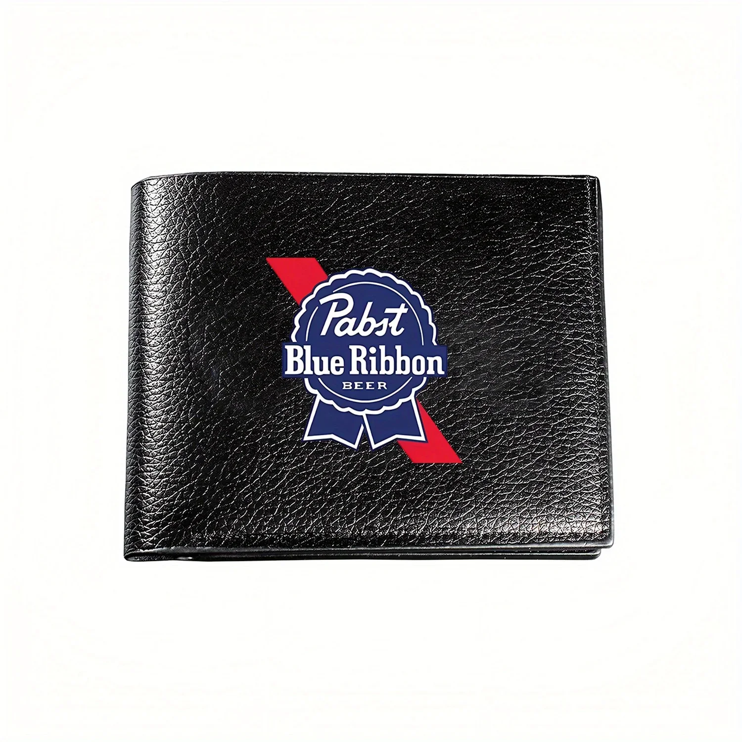 

Pabst Blue Ribbon Beer, классический дизайн логотипа, деловой мужской повседневный элегантный простой практичный качественный кошелек, стильный принт с графикой