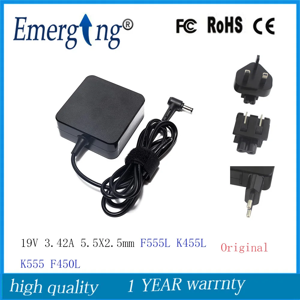 19V 3.42A 5.5X2.5mm Charger Power Supply Original  AC Laptop Adapter For Asus F555L K455L K555 F450L