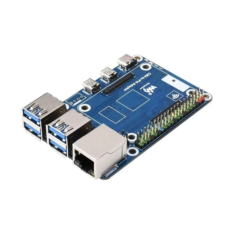 

CM4 To Pi4B Adapter For Raspberry Pi, Expansion Board Dual HDMI For Raspberry Pi 4B