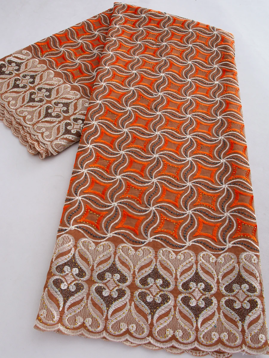 

Swiss Voile Fabric Lace African Nigerian Cotton Lace Tiny Holes Fabrics with Stones Sewing Party Dresses For Women,5yards 4797