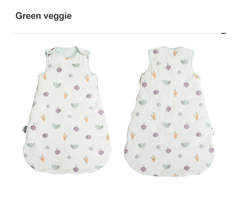 Sleeping Bag For Baby 0-24 Months Spring Autumn Sleeveless Wearable Anti-Kick Blanket Cartoon Printed Baby Sleepsacks 2.5Tog